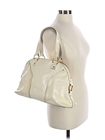 Yves Saint Laurent Rive Gauche patent leather muse satchel (view 2)