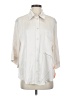 Assorted Brands Color Block Ivory 3/4 Sleeve Button-Down Shirt Size S (estimated) - photo 1