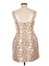 Storia 100% Polyester Tan Cocktail Dress Size L - photo 2