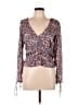H&M 100% Polyester Blue Long Sleeve Blouse Size M - photo 1