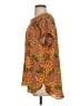 Assorted Brands 100% Polyester Orange Short Sleeve Blouse Size S - photo 5