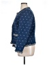 J. McLaughlin Polka Dots Blue Blazer Size XL - photo 5