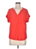 Gap Outlet Orange Short Sleeve Blouse Size M - photo 1