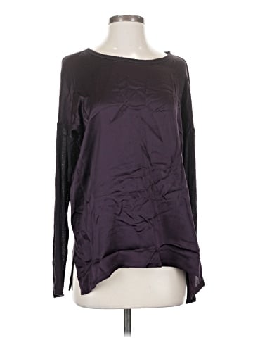 Vince. Long Sleeve Silk Top (view 1)