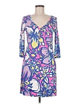 open lace back dress Lilly Pulitzer Floral Elephant Dress, Lilac Womens Size S
