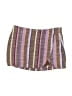 Free People 100% Cotton Stripes Brown Purple Skort Size 2 - photo 1