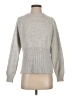 Made With Love Solid Silver Turtleneck Sweater Size S - photo 1