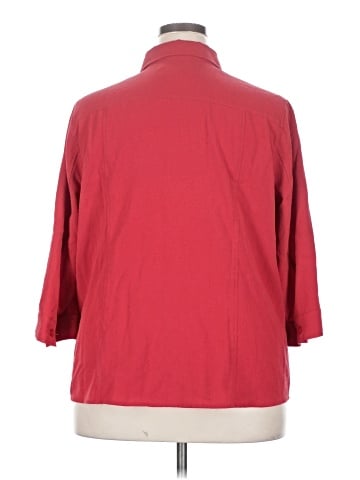 Christopher & Banks 3/4 Sleeve Button-Down Shirt (view 2)