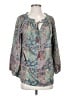 Paani 100% Polyester Teal 3/4 Sleeve Blouse Size S - photo 1