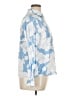 Unbranded 100% Polyester Floral Blue Long Sleeve Blouse Size XL - photo 4
