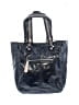 Perlina 100% Leather Metallic Blue Leather Tote One size - photo 3