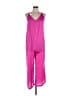 Self Contrast Solid Pink Jumpsuit Size L - photo 1