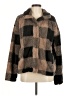 Thread & Supply 100% Polyester Plaid Brown Faux Fur Jacket Size M - photo 1