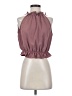 Shein 100% Polyester Burgundy Sleeveless Blouse Size S - photo 1