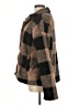 Thread & Supply 100% Polyester Plaid Brown Faux Fur Jacket Size M - photo 5