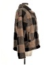 Thread & Supply 100% Polyester Plaid Brown Faux Fur Jacket Size M - photo 4