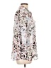 Investments 100% Polyester Print Silver 3/4 Sleeve Blouse Size L - photo 4