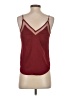 Express 100% Polyester Burgundy Sleeveless Top Size XXS - photo 2