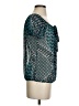 Xhilaration Teal Short Sleeve Blouse Size S - photo 4