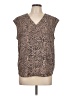 Maurices 100% Polyester Animal Print Brown Sleeveless Blouse Size L - photo 1