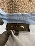 St. John Color Block Blue 3/4 Sleeve Button-Down Shirt Size P (petite) - photo 7