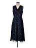 CAbi 100% Polyester Print Blue Cocktail Dress Size 6 - photo 1