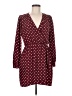 Brigitte Bailey 100% Polyester Polka Dots Burgundy Casual Dress Size M - photo 1
