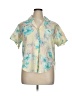 Unbranded Tropical Ivory Short Sleeve Blouse Size XL (estimated) - photo 1