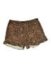 Kittenish 100% Polyester Animal Print Brown Shorts Size L - photo 1