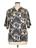 Unbranded 100% Polyester Paisley Gold Short Sleeve Blouse Size XL - photo 1