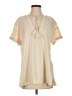 Gimmicks Ivory Short Sleeve Blouse Size S - photo 1