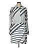 The Drop 100% Polyester Stripes Gray Casual Dress Size L - photo 1