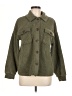 Pink Rose 100% Polyester Green Coat Size M - photo 1