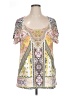 Style&Co Yellow Short Sleeve Blouse Size 1X - photo 1