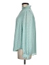 Ann Taylor 100% Polyester Polka Dots Teal Long Sleeve Blouse Size M - photo 5