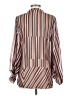 CAbi 100% Polyester Stripes Brown Long Sleeve Blouse Size XS - photo 2