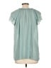 Hesed Teal Short Sleeve Blouse Size L - photo 2