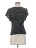 Joie 100% Polyester Houndstooth Black Gray Short Sleeve Turtleneck Size XS - photo 1