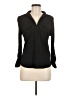 Skies Are Blue 100% Polyester Black Long Sleeve Blouse Size 8 (petite) - photo 1