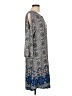 Robert Louis Print Gray Casual Dress Size L - photo 4