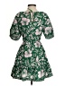 Saylor Tropical Green Cocktail Dress Size XS - photo 2