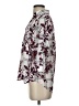 Iz Byer 100% Polyester Floral Burgundy 3/4 Sleeve Blouse Size XS - photo 5