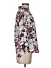 Iz Byer 100% Polyester Floral Burgundy 3/4 Sleeve Blouse Size XS - photo 4