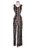 Forever 21 Animal Print Brown Jumpsuit Size S - photo 1