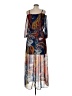 rue21 100% Polyester Paisley Blue Casual Dress Size M - photo 2