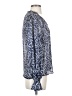 Aqua Blue Long Sleeve Blouse Size S - photo 4