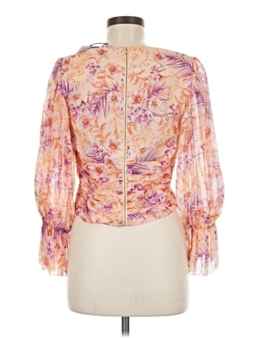 AMUR 3/4 Sleeve Silk Top (view 2)