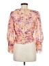 AMUR 100% Silk Orange 3/4 Sleeve Silk Top Size M - photo 2