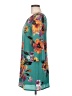 Ark & Co. 100% Polyester Floral Teal Casual Dress Size M - photo 5