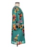Ark & Co. 100% Polyester Floral Teal Casual Dress Size M - photo 4